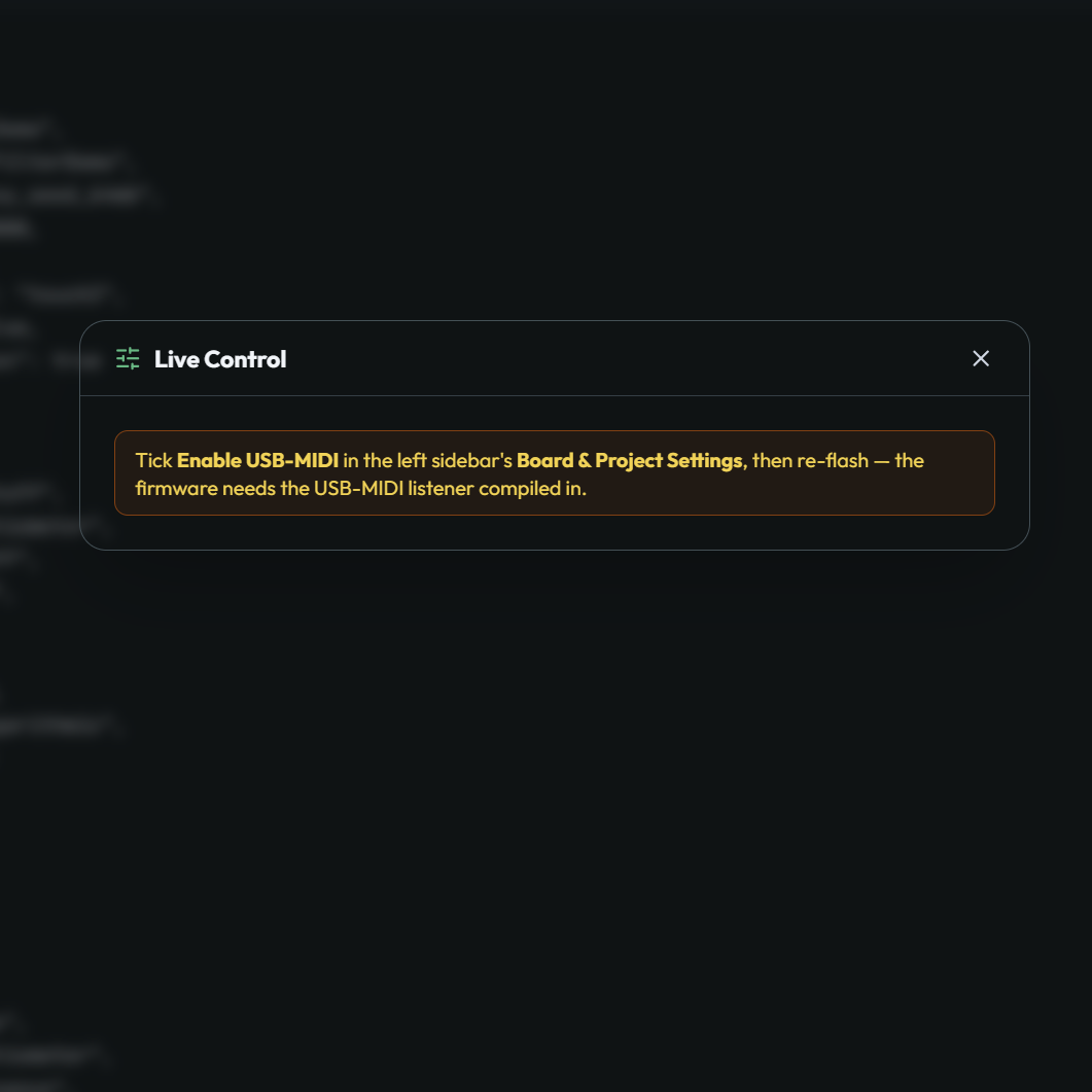 Live Control Step